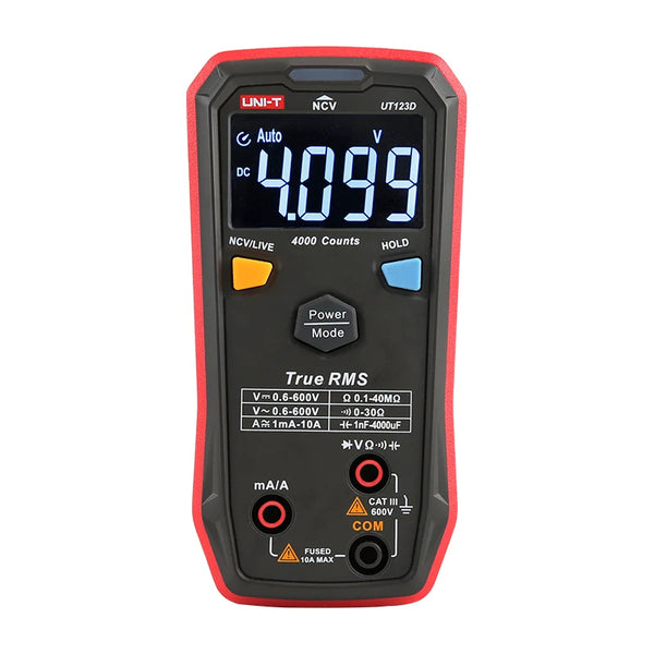 UNI-T UT123D True RMS Smart Digital Multimeter with protective digital display DIY electrician universal meter