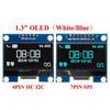 1.3" OLED Module 1.3 inch Display Module White/Blue 128X64SPI/IIC I2C Communicate Color 1.3 Inch OLED LCD LED Display Module