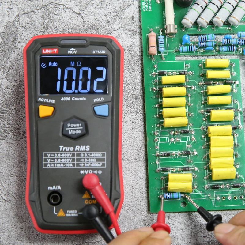 UNI-T UT123D True RMS Smart Digital Multimeter with protective digital display DIY electrician universal meter