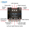MT21 Placa amplificadora de subwoofer Bluetooth 5.0 de 2.1 canales, 50W x 2 + 100W, amplificador de audio estéreo, amplificador de graves, AUX.