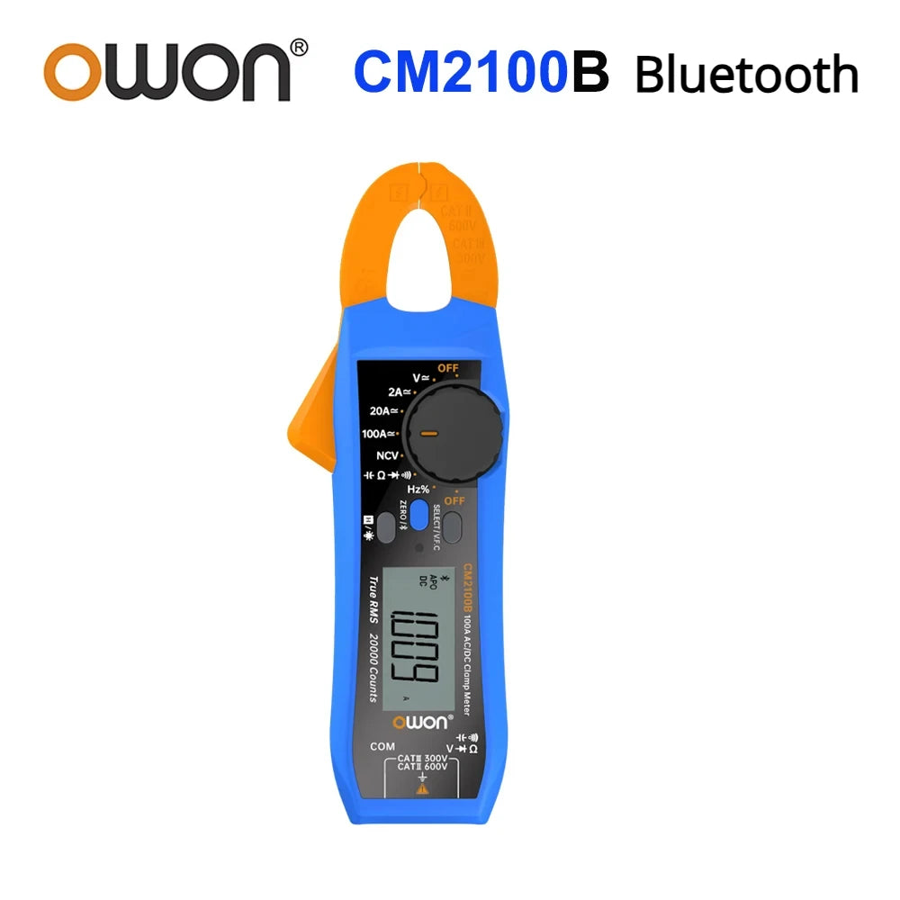 OWON CM2100 CM2100B Digital Multimeter High-Precision 20000 Count AC/DC Current Clamp Tester True RMS VFC Diode Portable Ammeter