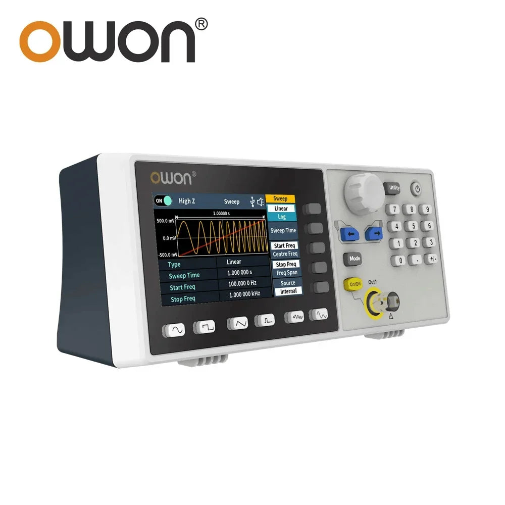 Owon DGE1030 DGE1060, 3.6-Inch Lcd Waveform Generator, Any Waveform Generator 1 Channel 30mhz 60mhz, Vertical Resolution