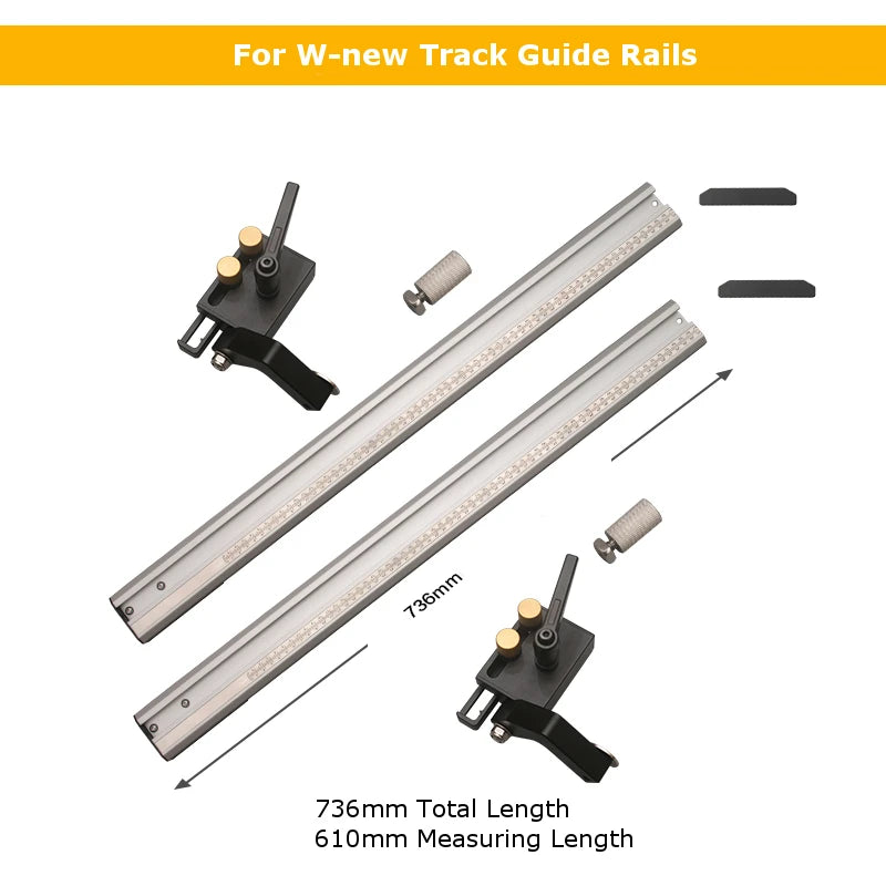 Woodworking Parallel Guide System Double-layer Guide Tool for W-new / Makita / Festool Tracksaw Rails (Guide Rails Not Included)