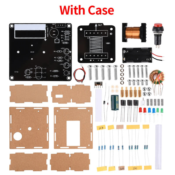 DIY High-Voltage Electromagnetic Cannon Electronic Kit DC3V Enhanced Edition Circuit Board Soldering Practice Kit