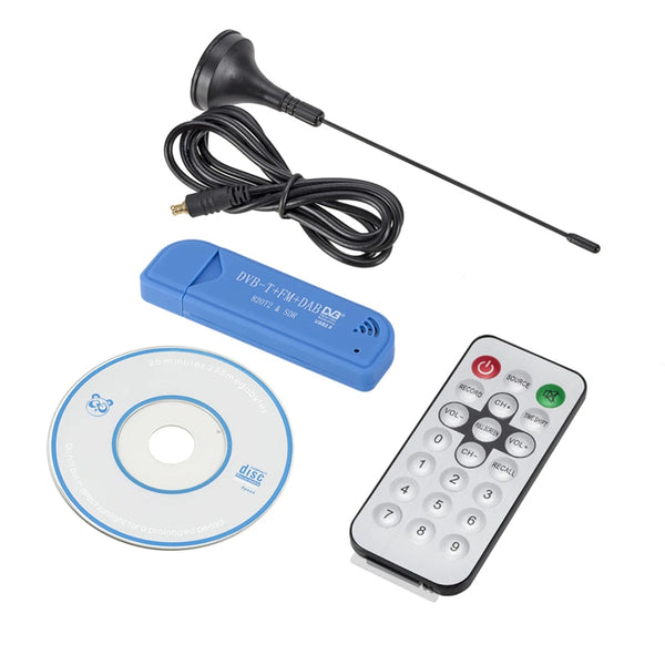 Mini TV Stick portátil 820T2 Digital USB 2.0 TV Stick DVB-T + DAB + FM RTL2832U Compatible con sintonizador SDR Receptor Accesorios para TV