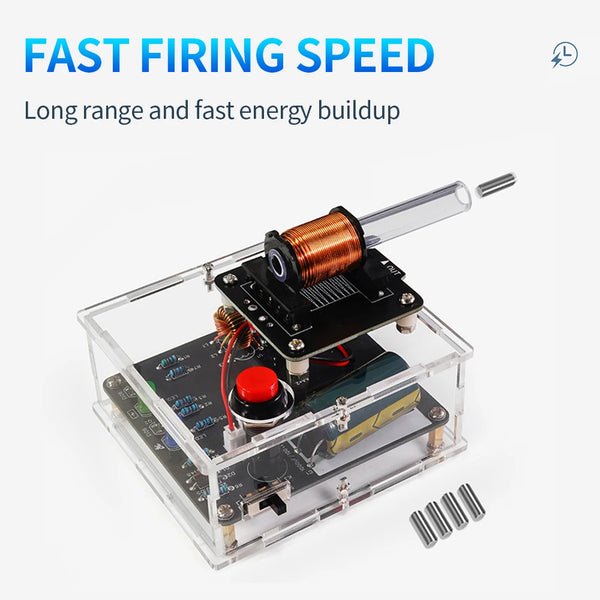DIY High-Voltage Electromagnetic Cannon Electronic Kit DC3V Enhanced Edition Circuit Board Soldering Practice Kit