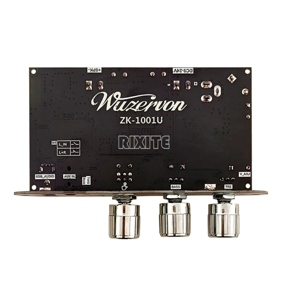 ZK-1001U 100W Bluetooth 5.3 Mono TPA3116D2 Amplifier Board Module Supports APP AUX USB Flash Drive USB Sound Card DC 9-24V