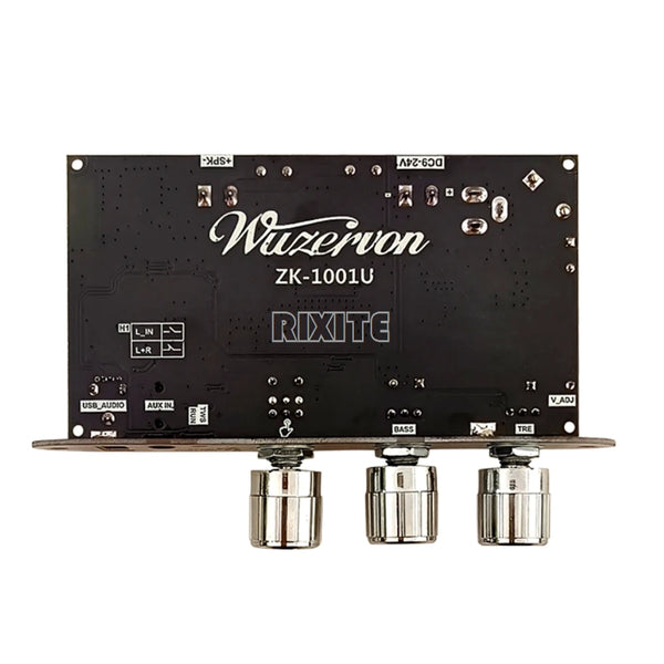 ZK-1001U 100W Bluetooth 5.3 Mono TPA3116D2 Amplifier Board Module Supports APP AUX USB Flash Drive USB Sound Card DC 9-24V