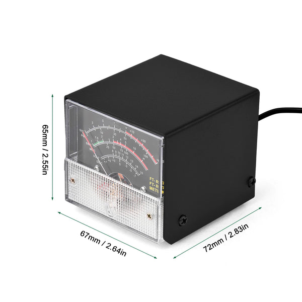 Mini SWR Power Meter External Meter Pointer Wattmeter Receive Display Meter Compatible with YAESU FT-857 FT-897