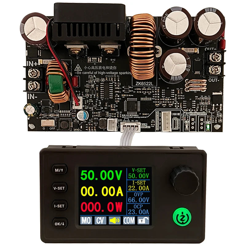 22A 1400W Buck Converter CC CV Step-Down Module LCD Adjustable Regulated Stabilized Voltage Power Supply 5V 12V 24V 36V 48V