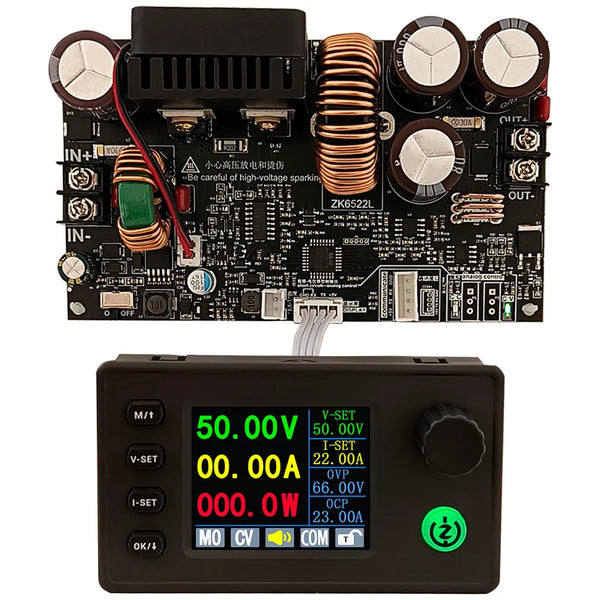 22A 1400W Buck Converter CC CV Step-Down Module LCD Adjustable Regulated Stabilized Voltage Power Supply 5V 12V 24V 36V 48V