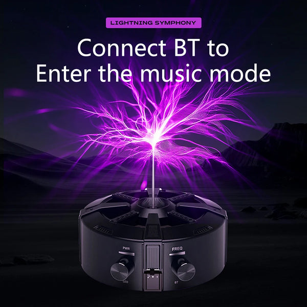 Tesla Coil Bluetooth Music Box Arc Generator Artificial Lightning Touchable Teaching Demonstration Experimental Model AC110/220V