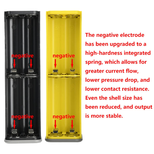 8*18650 Battery Case PD 45W Super Fast Charging Transparent Rechargeable Case Weldless Box With Outdoor Light