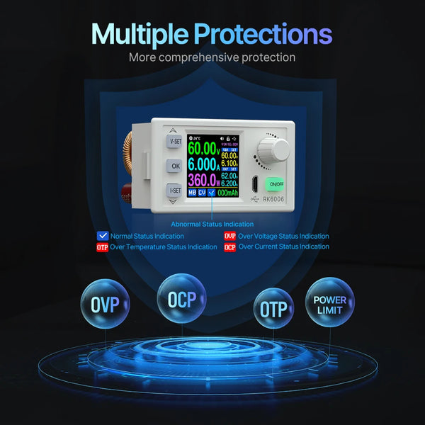 RD RK6006 RK6006-BT 60V 6A 4 digit Communication Adjustable DC to DC Step Down Voltage Bench Power Supply Buck converter