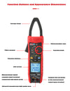 UNI-T UT219PV Clamp Meter AC DC Pliers Ammeter Voltmeter 1000A 1500V 2500V PEAK LPF Measure Digital Bluetooth Multimeter