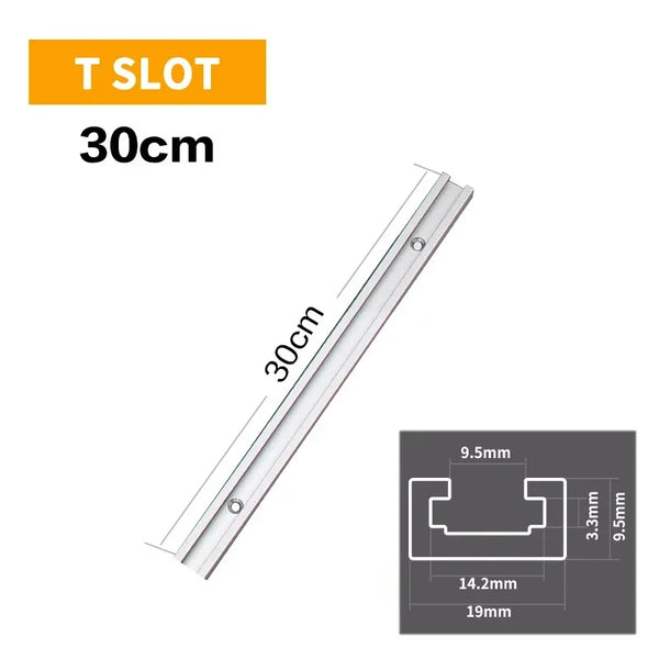 Aluminium Alloy T Track Limiting Chute Woodworking Tool Guide Rail Electric Circular Saw Flip Table Saw Table Track Intersection