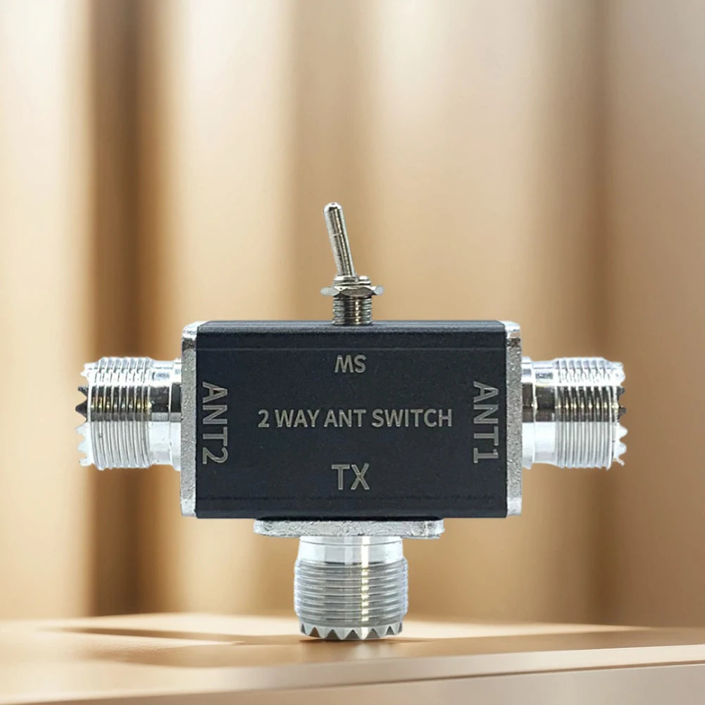 2 Way CB/HAM Antenna Coax Switches 1 Input & 2 Outputs 100W 0-50MHz Manual Coaxial Antenna Switches Antenna Switches