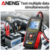 ANENG BT175 12V 24V Car Battery Tester Digital Alternator Automotive Analyzer Display Screen With Insulated Alligator Clip Tools