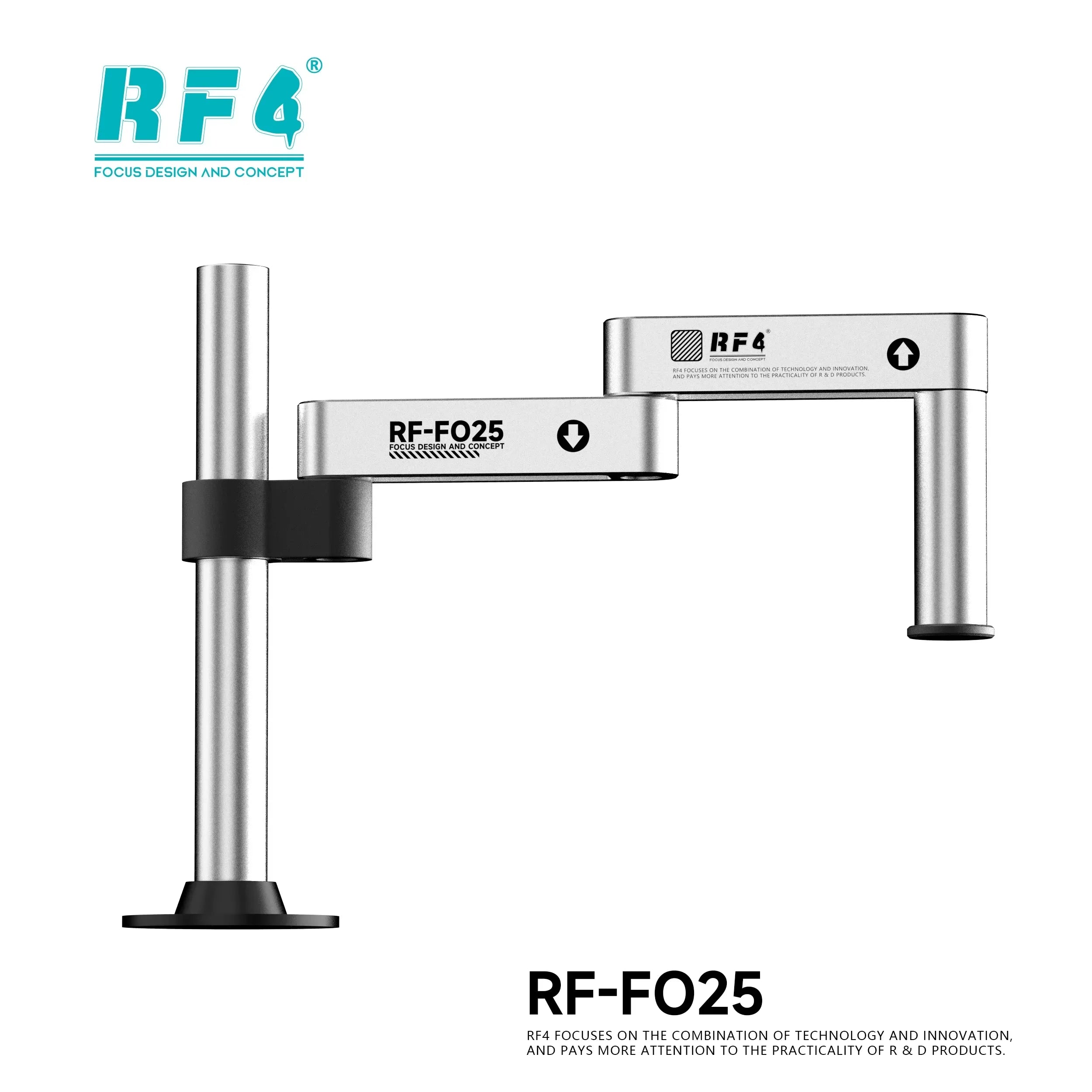 RF4 Rotating Microscope Folding Universal Stand FO24 FO25 FO26 Swing Arm For Stereo Microscope HDMI USB Video Camera Tools