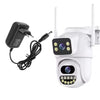 4K 8MP HD WIFI PTZ IP Cam 4X Zoom Dual Screen Auto Tracking Home Security Outdoor 4MP CCTV Surveillance ICSEE APP