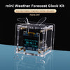 ESP8266 DIY Digital Clock Kit 0.96 Inch Mini Weather Clock WIFI Soldering Practice Electronic Multifunctional Weather Station