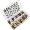 220PCS/1 SetM2 M2.5 M3 M4 M5 M6 Brass Heat Insert Nut Hot Melt Nutinsert Thread Knurled Double Twill Embedment Nuts