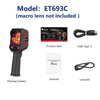 TOOLTOP ET693C Infrared & 1080P Visible Camera 2in1 Thermal Camera 256*192 Handheld Thermal Imager 512x384 SUPER IR Thermography