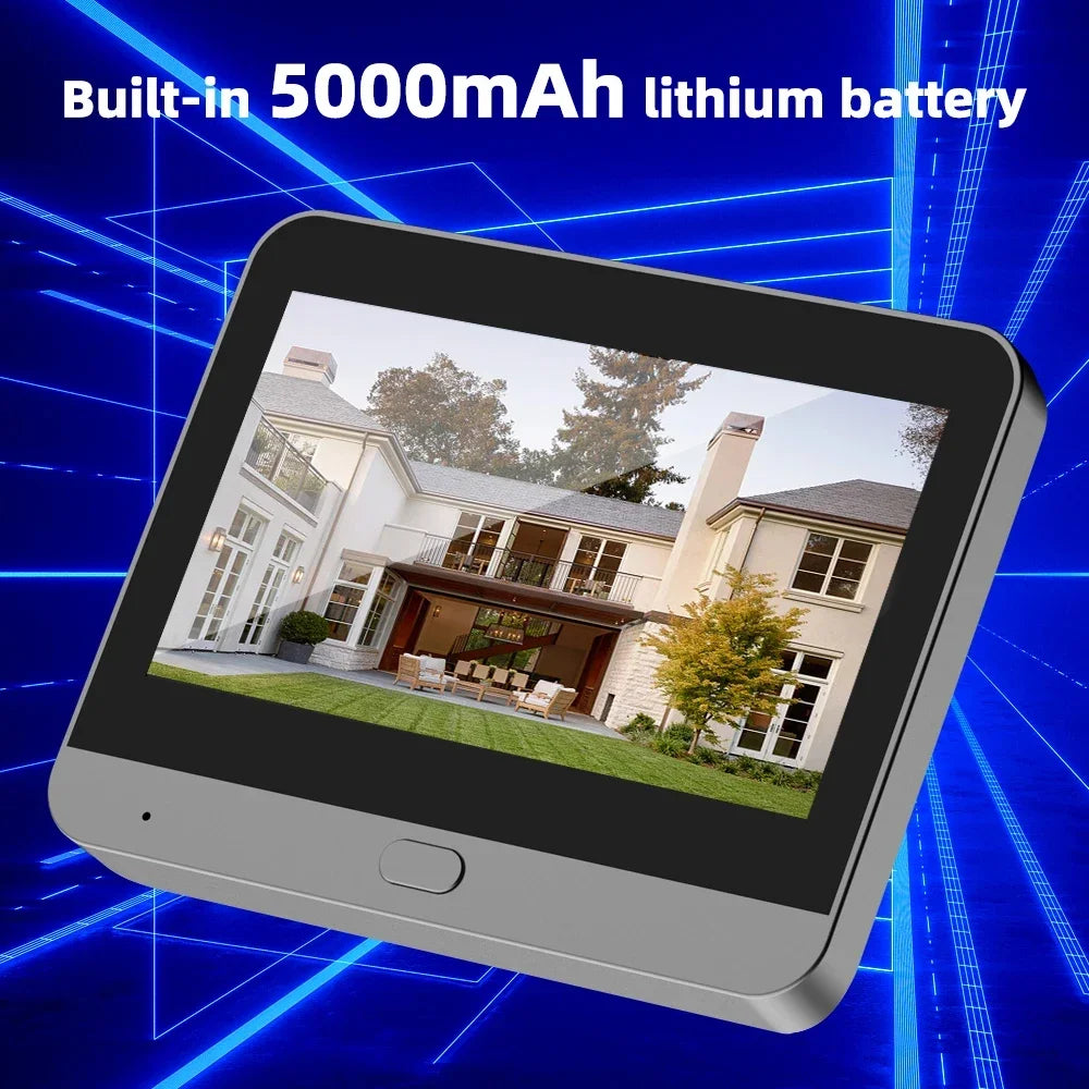 4.3 Inch Baby Monitor Tuya SmartLife Home 5MP WiFi Digital Peephole Door Eye Video Camera Home Security NightVision Video Viewer