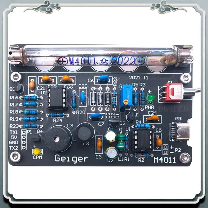 DIY Geiger Counter Kit With Audible Alarm Miller Tube Nuclear Radiation Detector Board Easy detail image 2