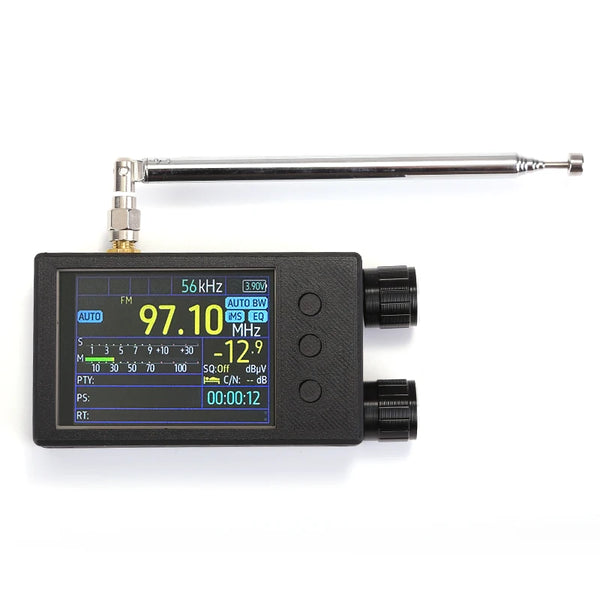 Mini Black Portable TEF6686 Full Band  FM/LW/MW/SW Radio Receiver  2.4" touch Screen