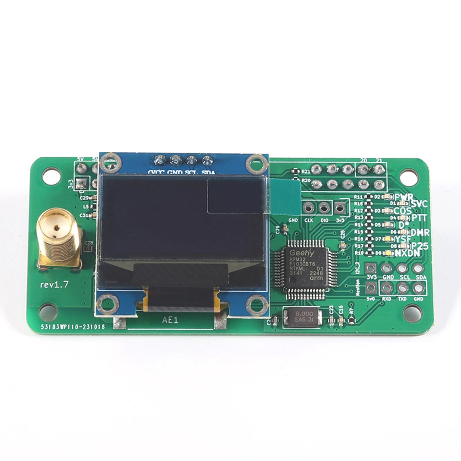 Pantalla digital MMDVM Punto de acceso portátil JumboSpot Funcionamiento cómodo Estación de radio WiFi Módem de voz digital DMR P25 YSF Kit de bricolaje