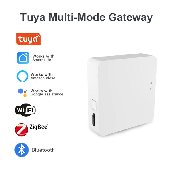 New Tuya Smart Multi-Mode ZigBee BLE Gateway Hub Wireless Intellect Applicances Remote Controller Bridge Alexa Google Home Voice