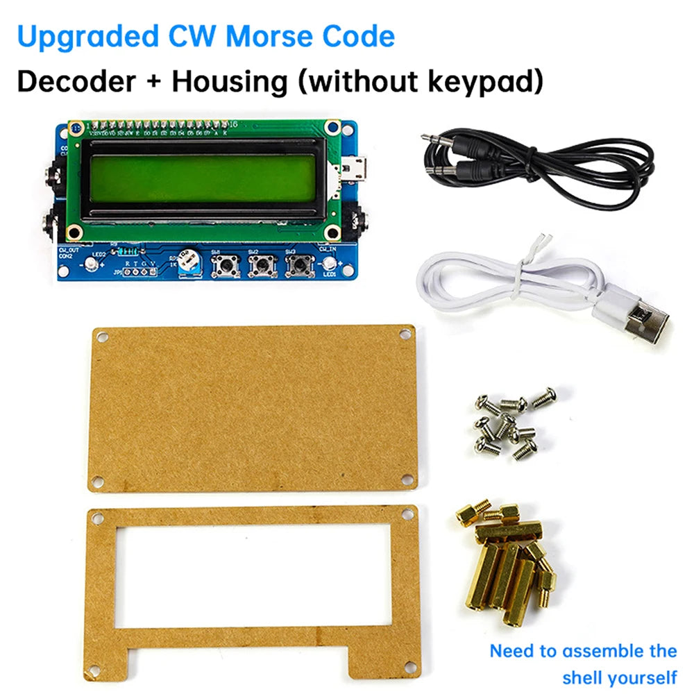 DC 5V CW Morse Code Decoder Loose Kit Audio Cipher Reader Circuit Board Welding Exercise DIY Electronic Manufacturing Kits
