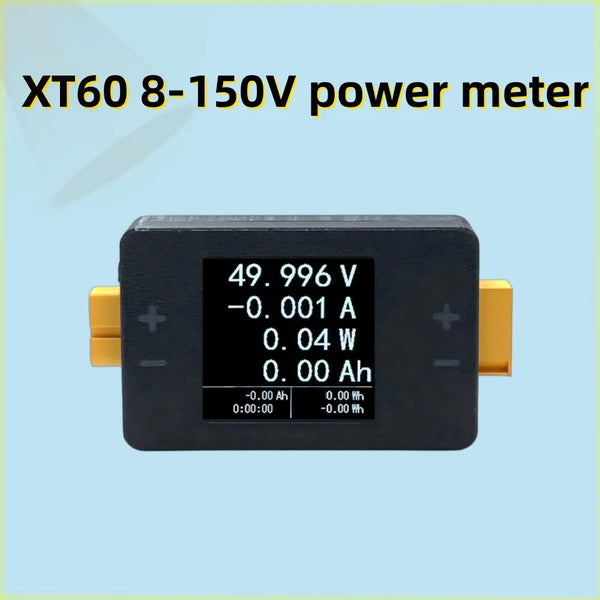 8-150V 25A Power Meter, XT60 Bidirectional Coulomb Meter, Model Aircraft /LIPO Battery Voltage And Capacity Tester