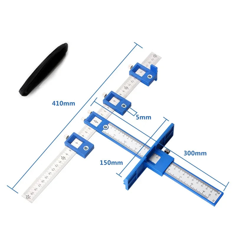 Location Drill Bit kit Woodworking Multi-purpose Drill Punch Jig Drill Guide  Cabinet Handle Knob Furniture Template hand tool