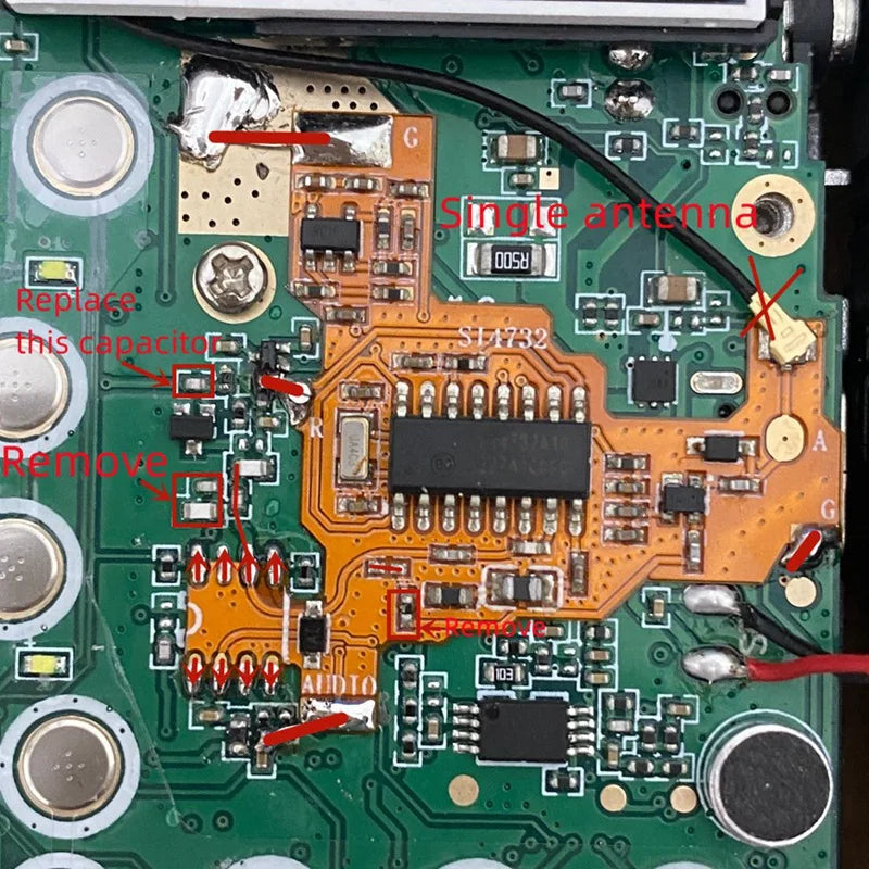 SI4732 Chip And Crystal Oscillator Component Modification Module For Uvk5/K6 PLUS FPC detail image 6