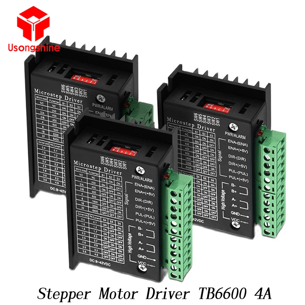Upgrade Nema23 Stepper Motor Driver TB6600 4A DC9-42V Nema17 Drive For 3D Pinter Laser Engraving Machine CNC Router Controller