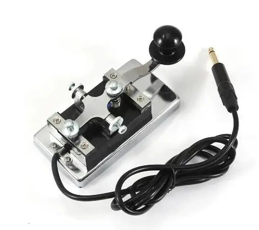 3.5mm Stainless Steel K4 Morse Wrench Set Plug Manual Telegraph Morse Key Handy CW Morse Keyer For Shortwave CW Radio