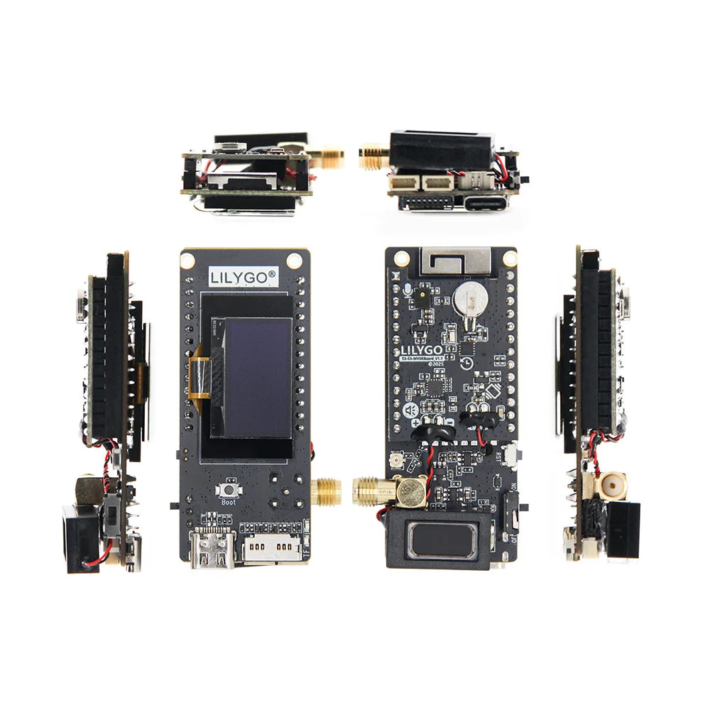 LILYGO® T3S3 ESP32-S3 Entwicklungsboard LoRa-Modul LR1121 SX1280 SX1262 SX1276 WLAN Bluetooth Display T3S3 MVSRS Sprachkommunikation 