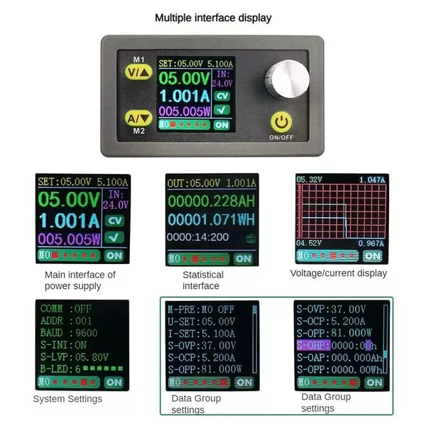 WZ3605E DC DC Buck Boost Converter CC CV 36V 5A Power Module Adjustable Regulated laboratory power supply Voltmeter ammeter
