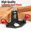 Router Plane Carpentry Handheld Planer Adjustable Depth Trimming System for Right Angle Tenon Shoulder Workbench