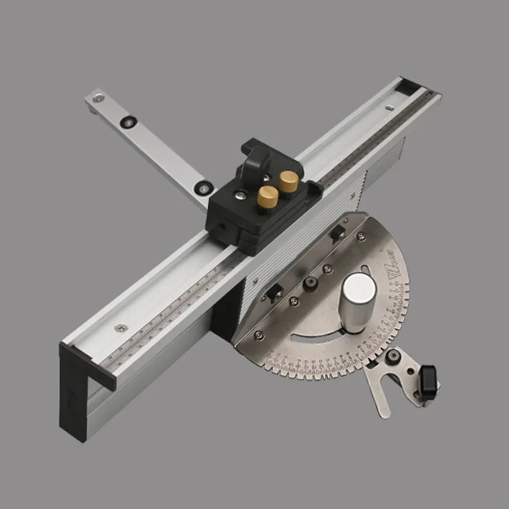 WNew  Miter Gauge Strengthen Aluminium Profile Fence Tools With Track Stop Table Saw Router Woodworking Bench Ruler Hand