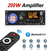 200W DIY Home Digital Amplifier MP3 Decoder Board 100W Audio Power Bluetooth 5.3 FM For detail image 3