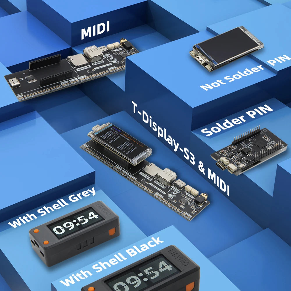 LILYGO® T-Display-S3 ESP32-S3 Scheda di sviluppo per display LCD ST7789 da 1,9 pollici con modulo wireless WIFI Bluetooth 5.0 e risoluzione 170*320