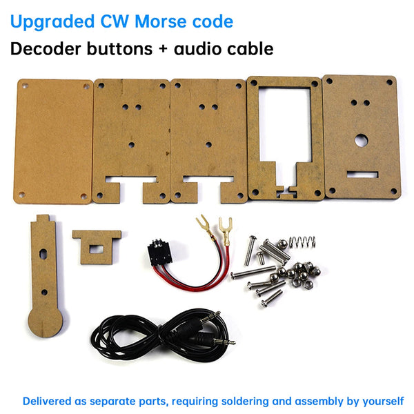 DC 5V CW Morse Code Decoder Loose Kit Audio Cipher Reader Circuit Board Welding Exercise DIY Electronic Manufacturing Kits