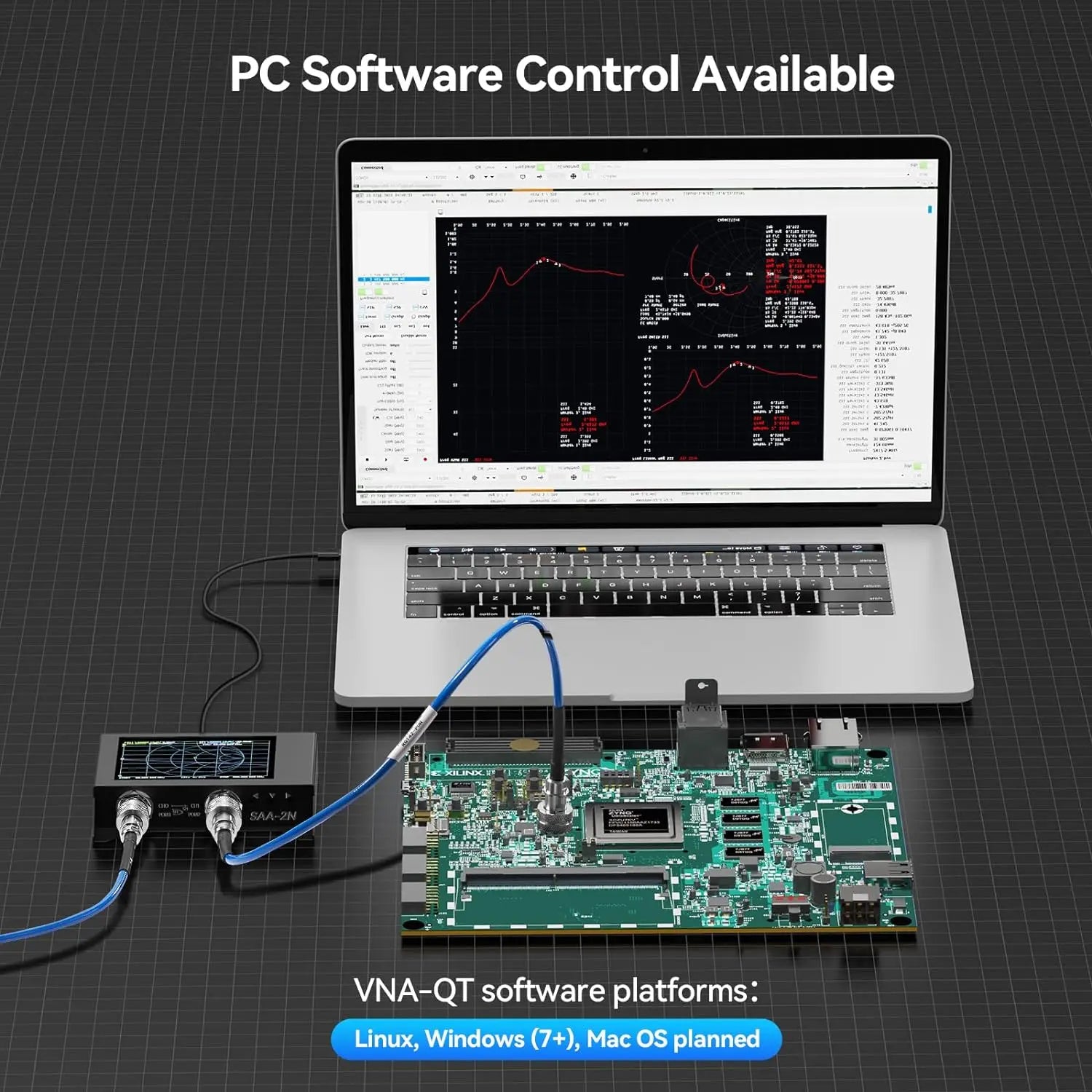 Analisador de antena nanovna SAA-2N vna 50khz-3ghz analisador de rede vetorial lcd de 4 
