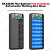 DIY Dual USB Type C Box 18650 Battery Power Case Digital Display for 8x18650 Battery Charging Outer Case QC3.0 PD22.5W Wireless