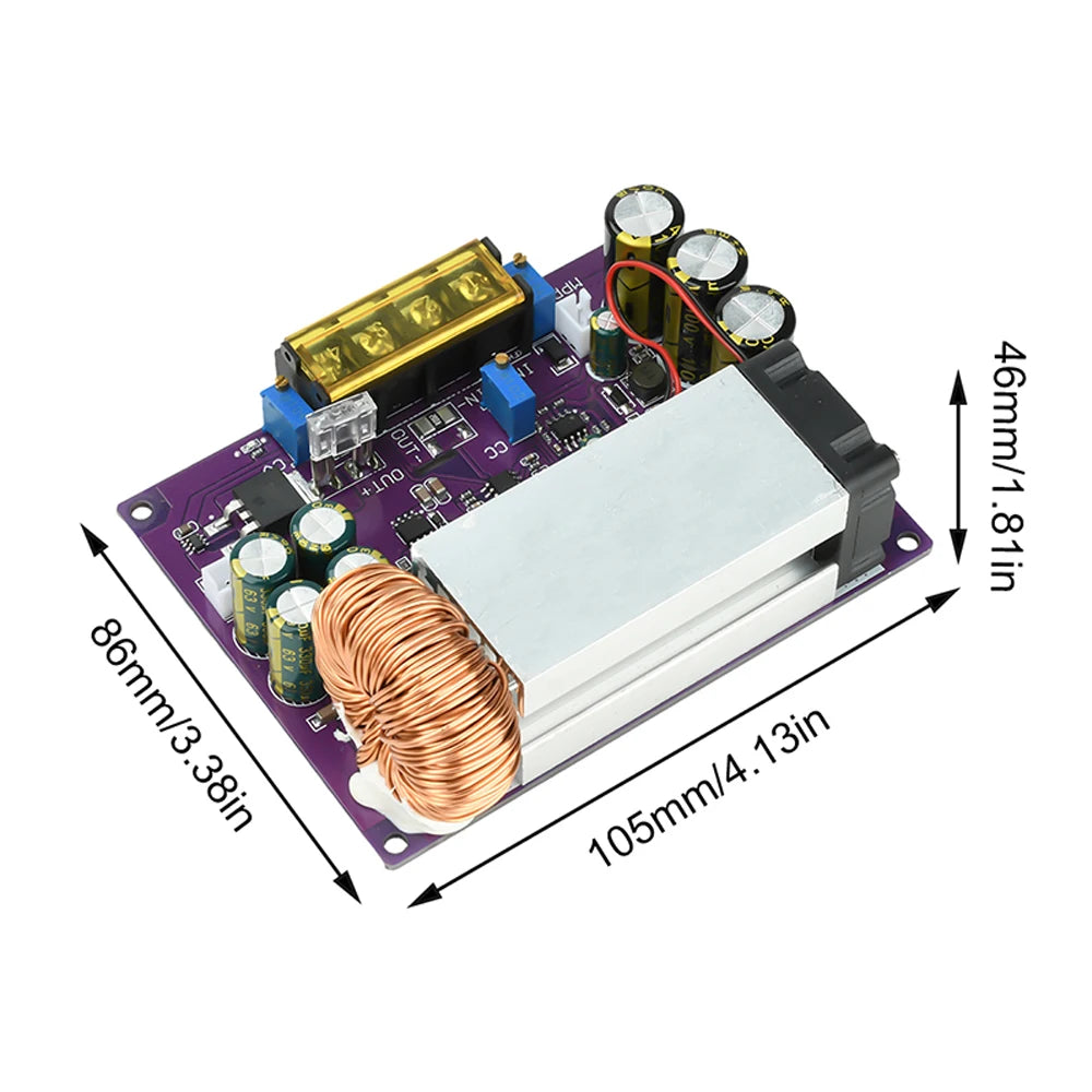 800W 25A MPPT Solar Charger Power Supply Module 18V-90V to 2-60V DC-DC Step Down Buck detail image 6