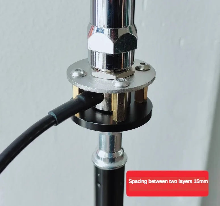 Tripod antenna installation bracket outdoor portable M pipe head  base 1/4 inch threaded UV+shortwave