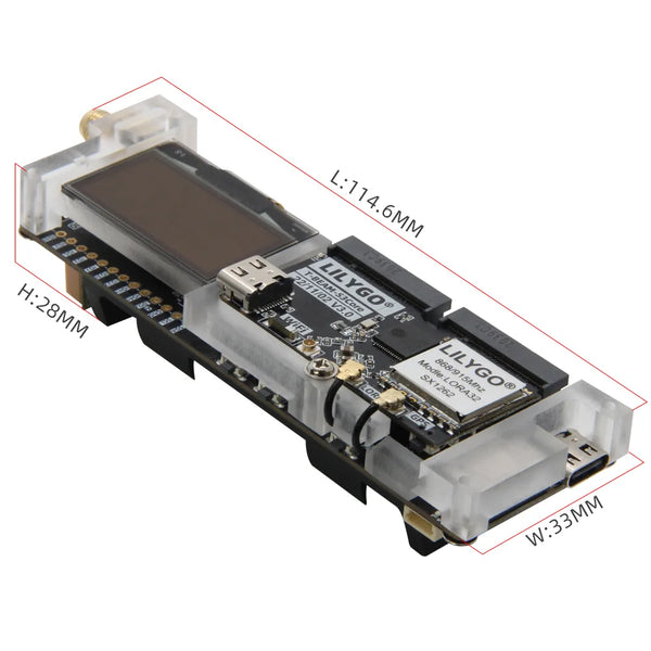 LILYGO® Meshtastic T-Beam SUPREME ESP32-S3 Entwicklungsboard mit SX1262 LoRa-Modul (433/868/915 MHz), GPS, WLAN, Bluetooth und 1,3-Zoll-OLED-Display 